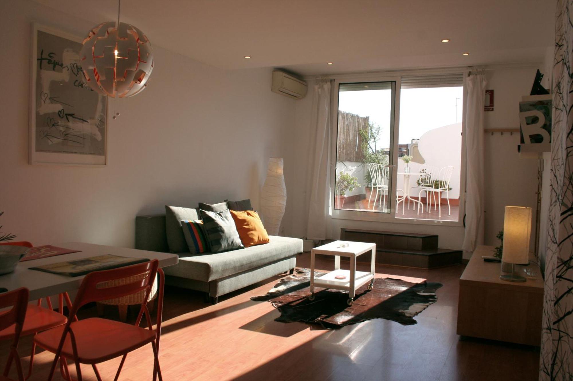 Lovely Apartment With A Terrace Barcelona Eksteriør bilde