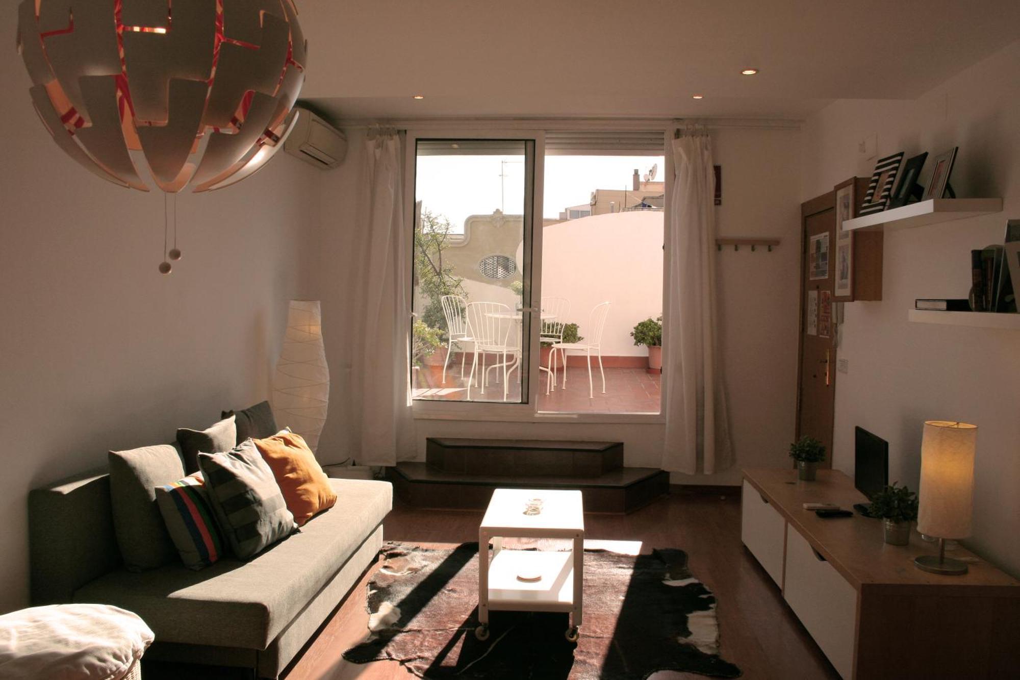 Lovely Apartment With A Terrace Barcelona Eksteriør bilde